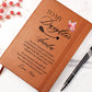 To My Daughter Pink Butterfly Personalized Leather Journal