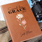 Saved By Grace Personalized Leather Journal for Women