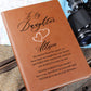 Forever Connected Personalized Leather Journal for Daughter