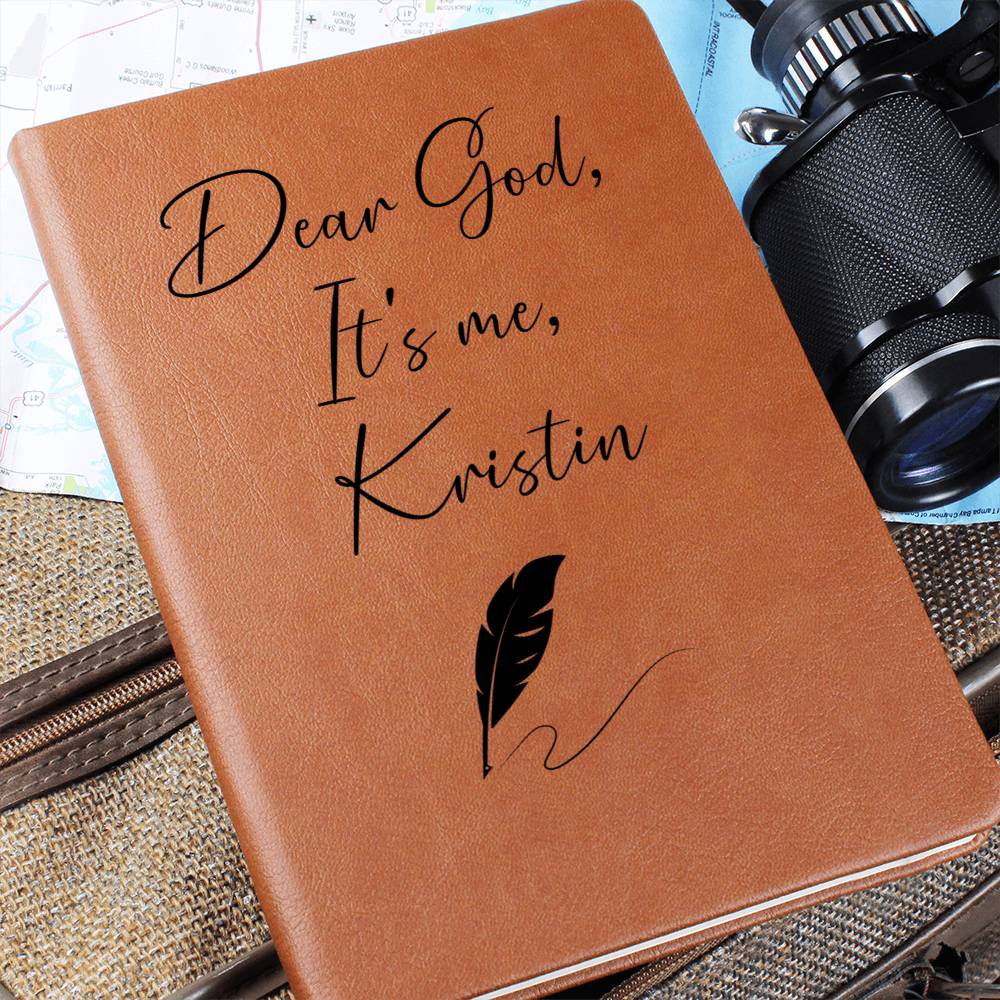 Dear God It's Me Personalized Leather Prayer Journal - FREE SHIPPING when you buy 2 or more!