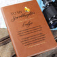 To My Granddaughter Connected for Life Personalized Leather Journal