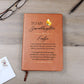 To My Granddaughter Connected for Life Personalized Leather Journal