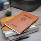 #Blessed Floral Personalized Leather Journal for Women