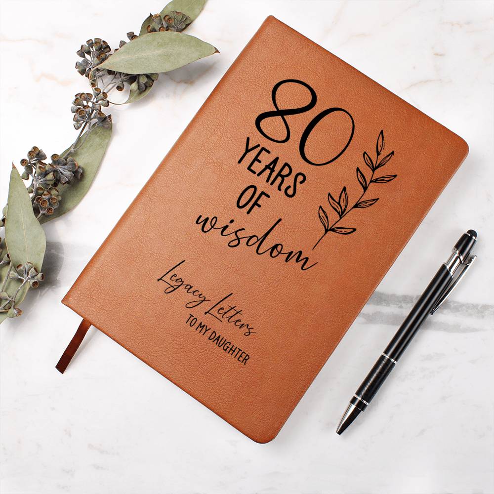 Years of Wisdom Legacy Journal Gift Customizable Leather Journal