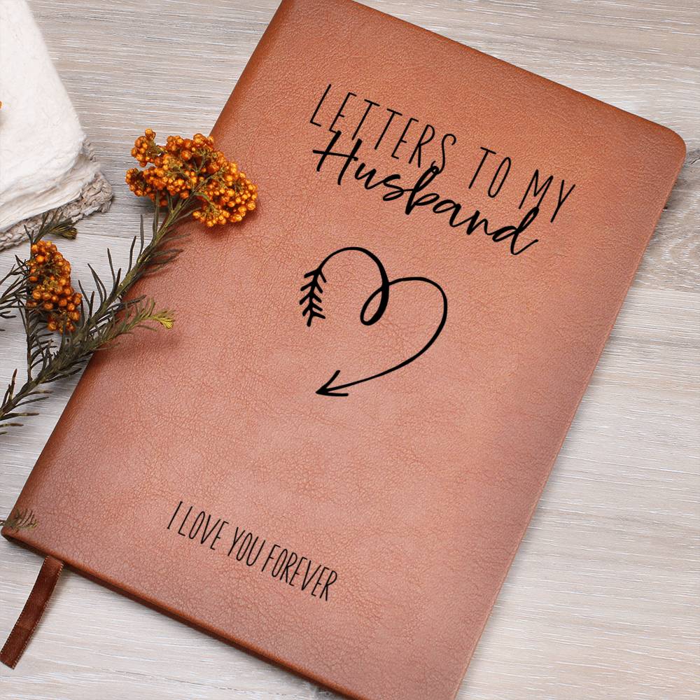 Letters to My Husband Personalized Leather Journal, Sentimental Gift for Husband Valentines Day Husband Gift Anniversary Gift Marriage Keepsake