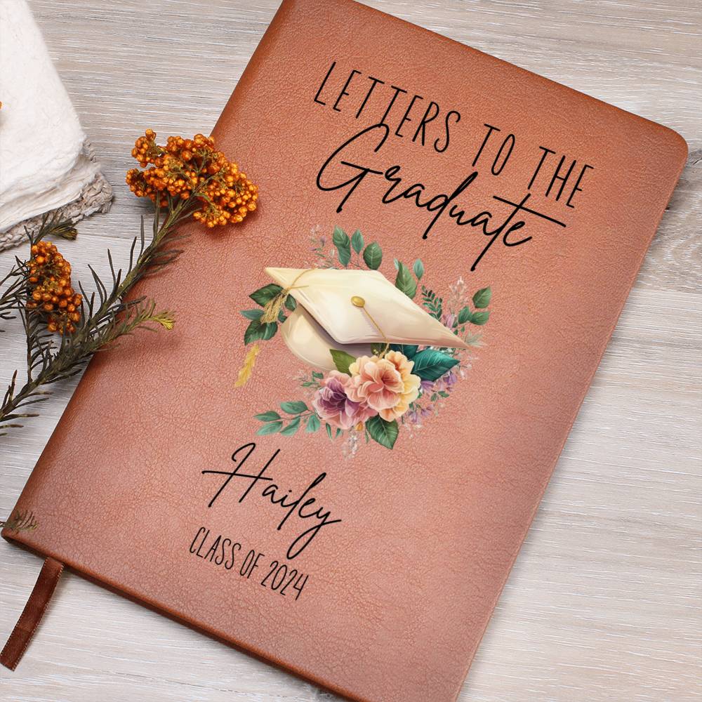 Graduation Gifts for Girls Letters to the Graduate Personalized Leather Graduation Guest Book Graduation Keepsake Book