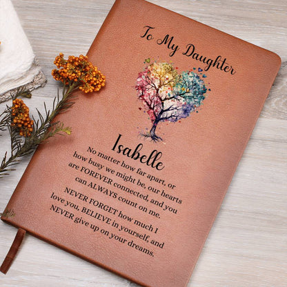 Rainbow Heart Tree Forever Connected Personalized Journal for Daughter