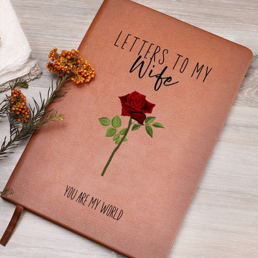 Letters to My Wife Personalized Leather Journal, Valentines Day Gift for Wife Sentimental Gift Wife Anniversary Romantic Gift