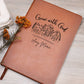 Grow with God Personalized Leather Journal for Women, Custom Christian Gifts Leather Prayer Journal