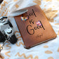 God Is Good Personalized Leather Prayer Journal for Women, Christian Gifts Gratitude Journal, Butterfly Notebook for Girls