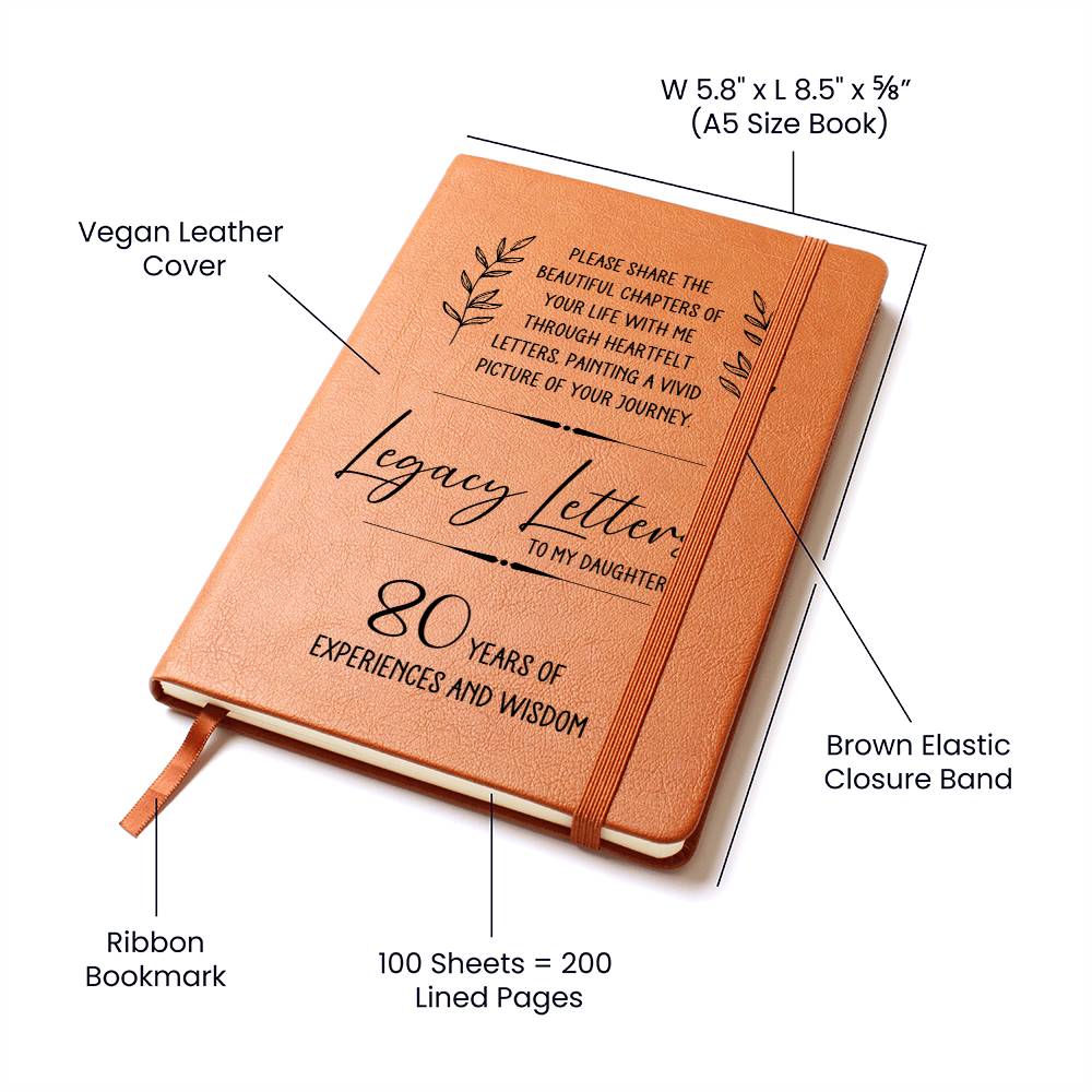 Customizable Legacy Journal Vegan Leather Notebook