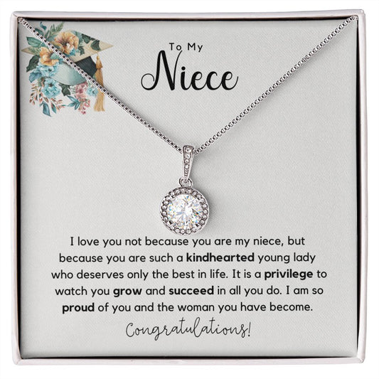To My Niece Graduation Eternal Hope Necklace