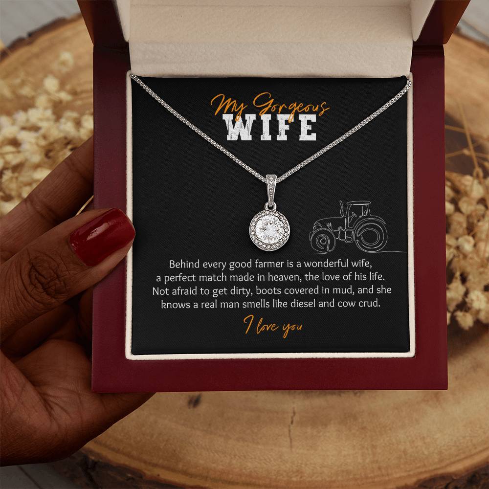 Diesel and Cow Crud Farm Wife Eternal Hope Necklace