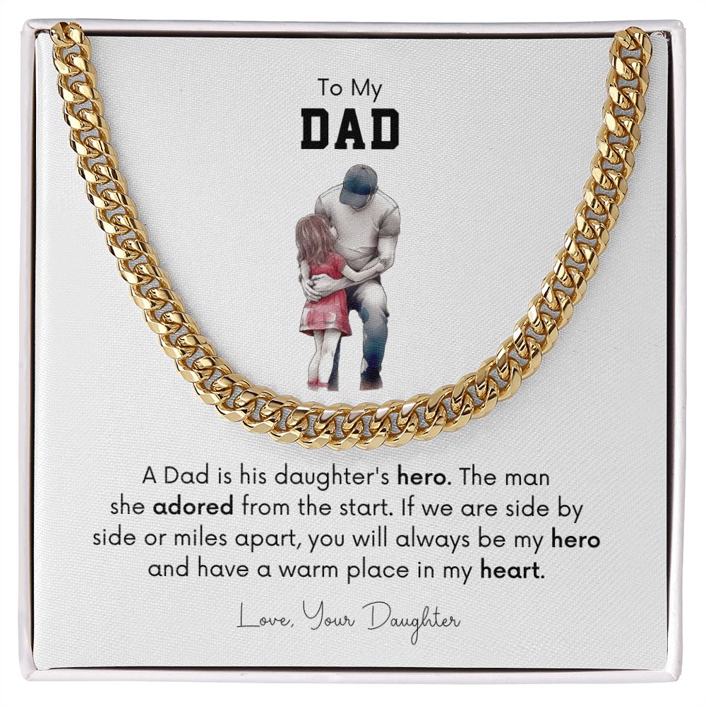 Daughter's Hero Father Necklace