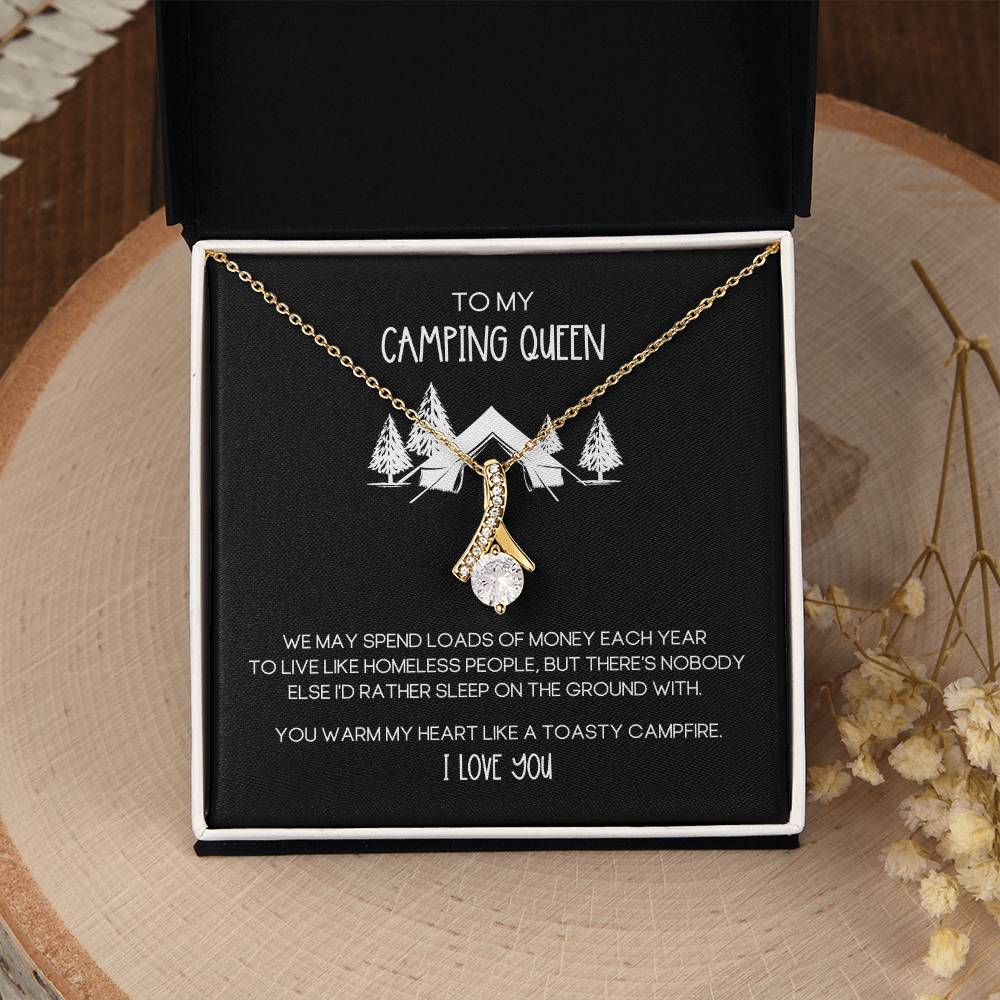 Camping Queen Funny Alluring Beauty Necklace