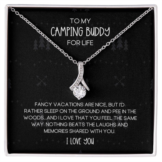 Funny Camping Buddy Alluring Beauty Necklace