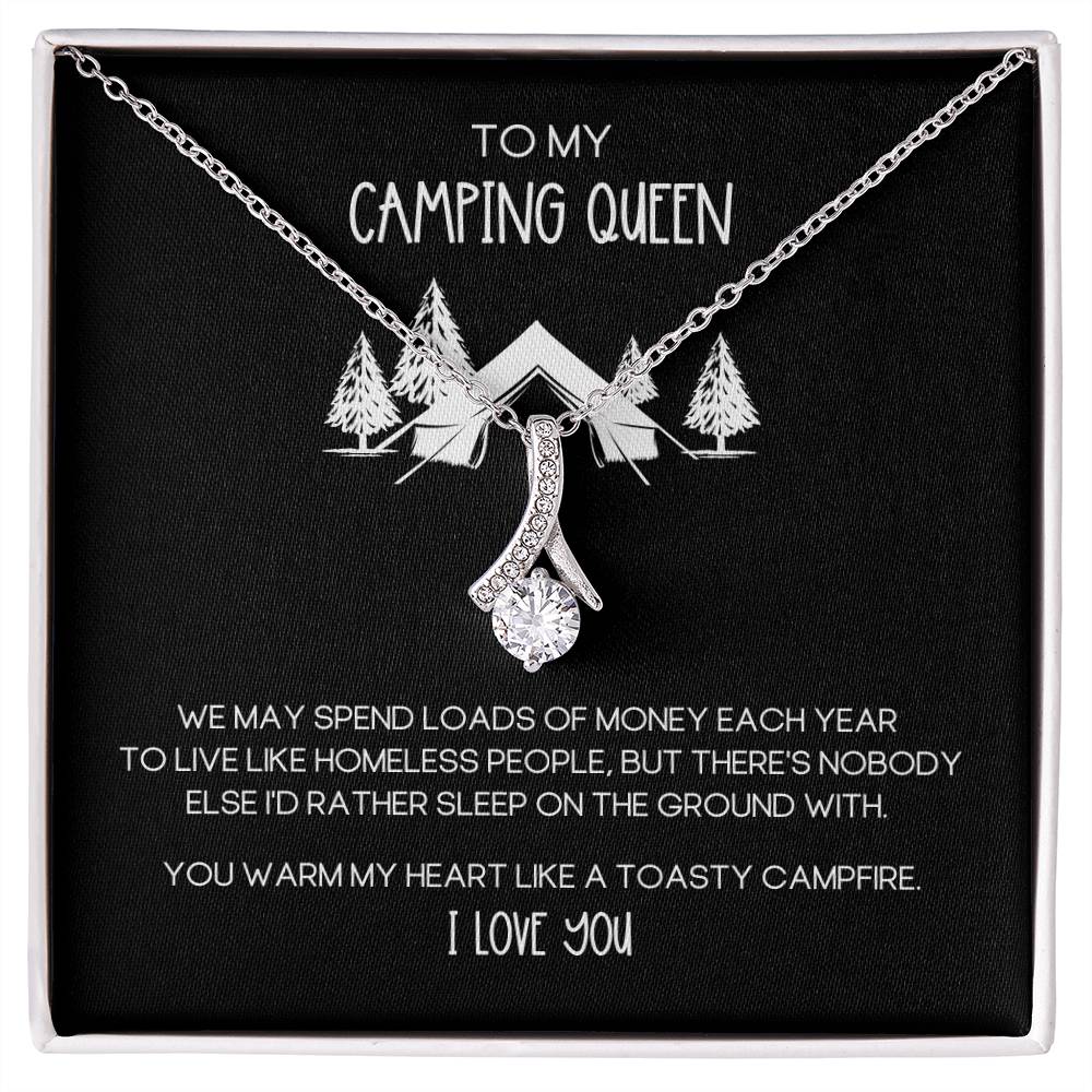 Camping Queen Funny Alluring Beauty Necklace