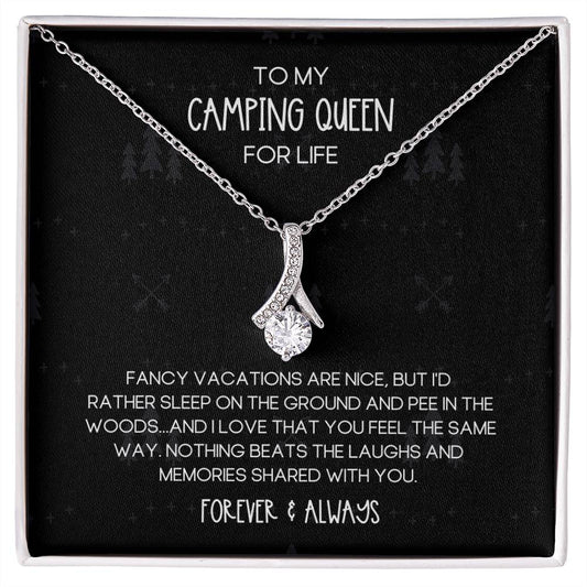 Camping Queen for Life Alluring Beauty Necklace