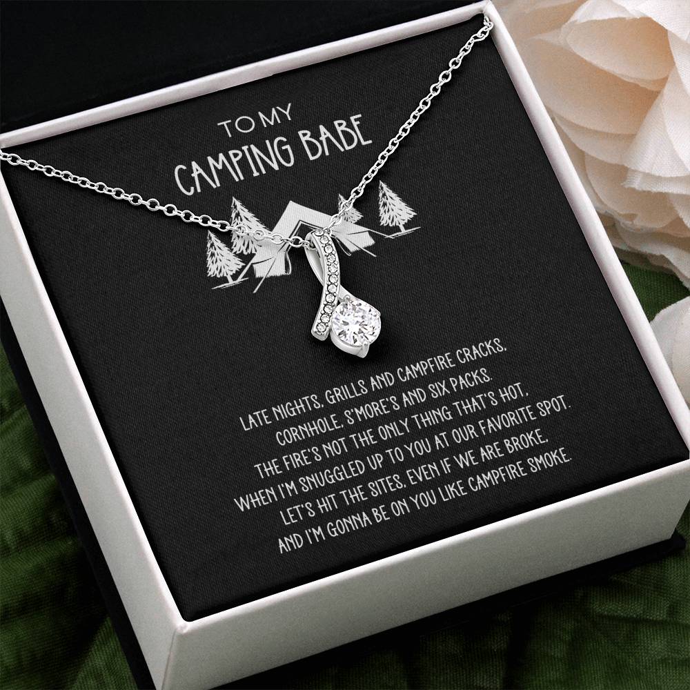 To My Camping Babe Humor Poem Alluring Beauty Necklace