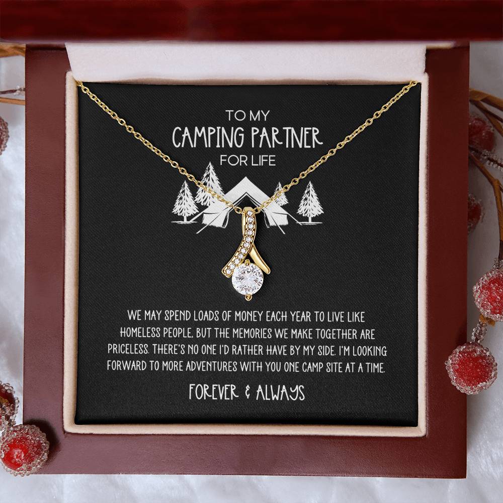 Camping Partner for Life Camping Lovers Alluring Beauty Necklace