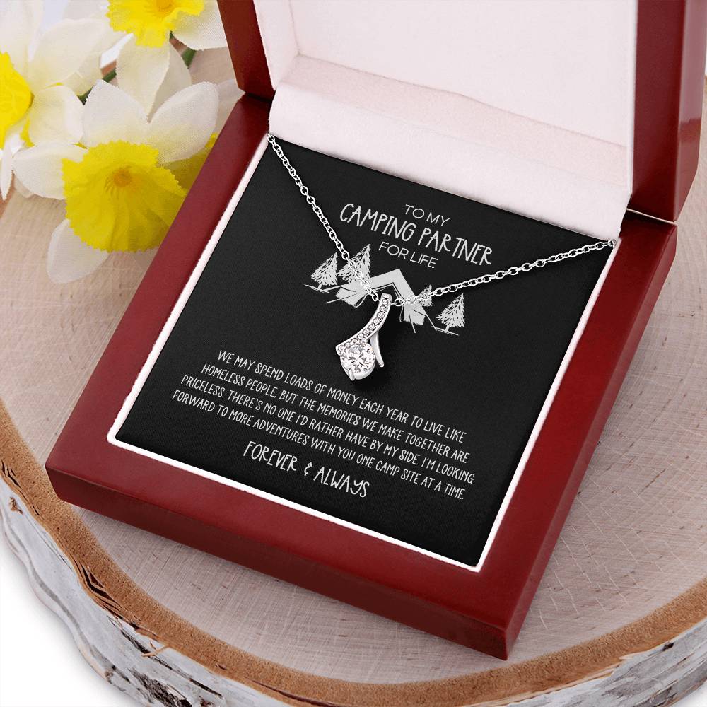 Camping Partner for Life Camping Lovers Alluring Beauty Necklace