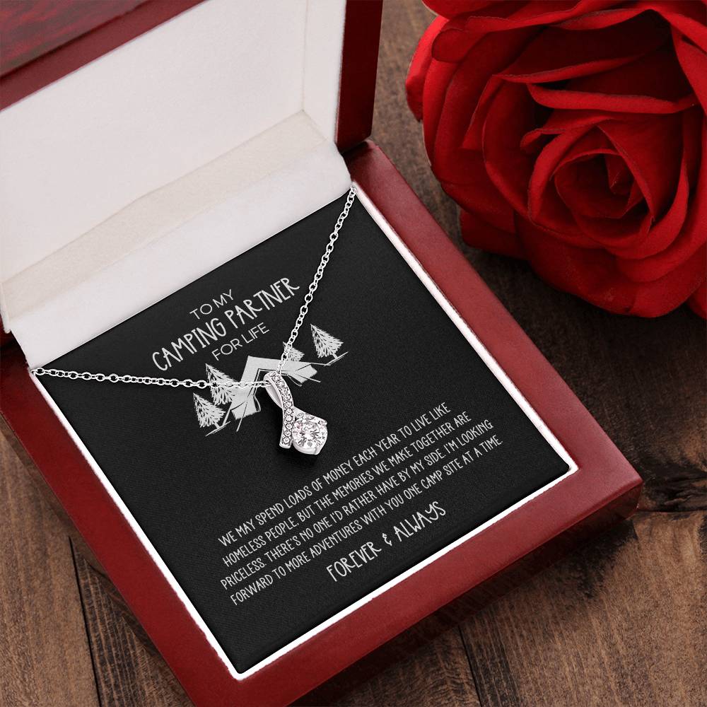 Camping Partner for Life Camping Lovers Alluring Beauty Necklace