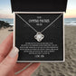 My Greatest Adventure Camping Partner for Life Love Knot Necklace