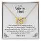 Sister in Heart Christian Friendship Necklace
