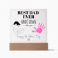 Personalized First Fathers Day Gift for New Dad Acrylic Plaque