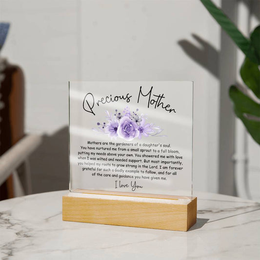 Precious Mother Christian Gift for Mom Acrylic Plaque