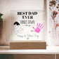 Personalized First Fathers Day Gift for New Dad Acrylic Plaque