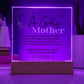 Godly Mother Poem Acrylic Plaque from Daughter - Gold