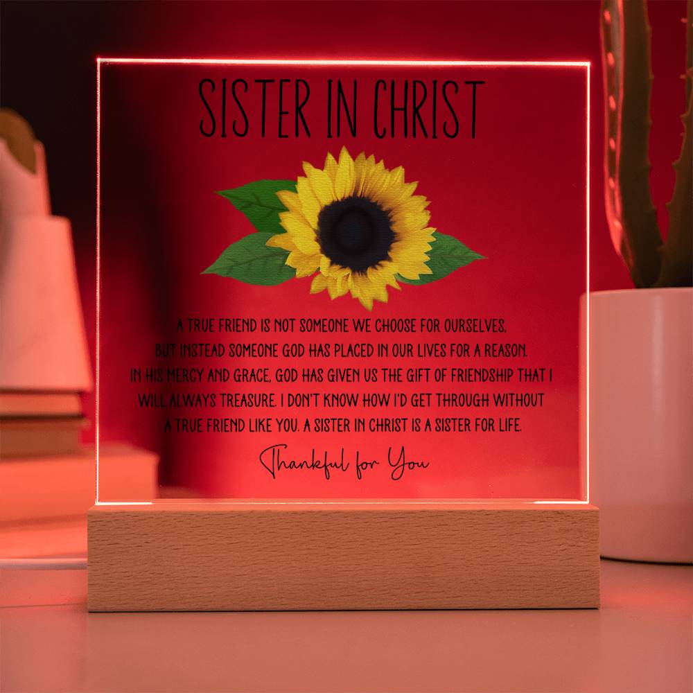 Friendship Gifts for Women Christmas Friend Gift Sunflower Square