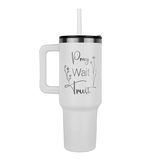 Christian Tumbler Straw Cup Gift for Women, Christian Gifts Faith Mug, Sister in Christ Gifts Floral Cup, Girls Insulated Tumbler