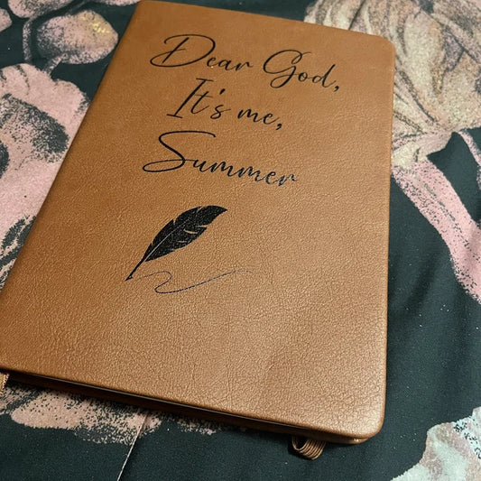 Dear God It's Me Personalized Leather Prayer Journal - FREE SHIPPING when you buy 2 or more!