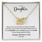 Mother Daughter Mother's Day Gift Interlocking Hearts Necklace