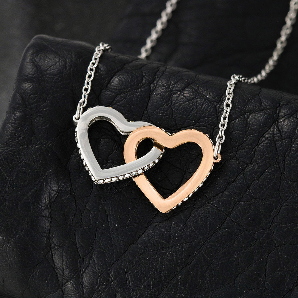 Mother Daughter Mother's Day Gift Interlocking Hearts Necklace