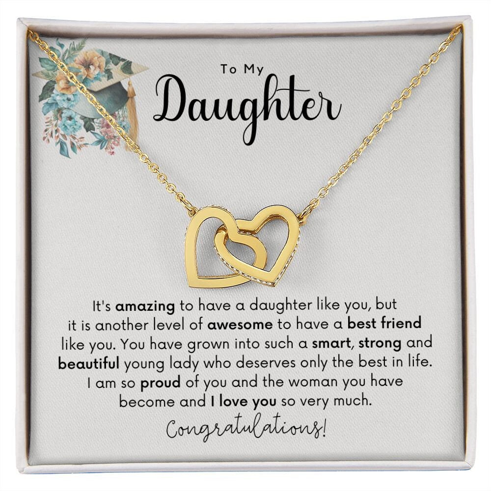 To my Daughter and Friend Graduation Gift Necklace
