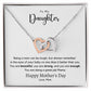 Mother Daughter Mother's Day Gift Interlocking Hearts Necklace