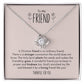 To My Friend Christian Love Knot Friendship Necklace