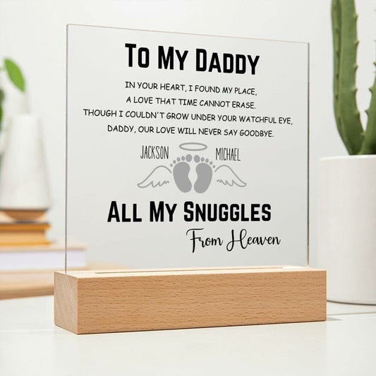 Miscarriage Gift for Dad Baby Memorial Plaque for Infant Loss Miscarriage Keepsake Plaque Gifts for Child Loss Grieving Gift for Dad