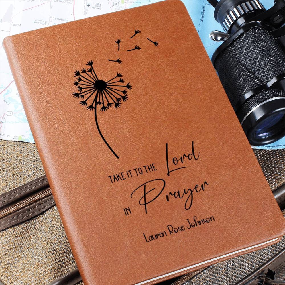 Custom Prayer Journal Leather Prayer Journal Personalized Christian Leather Notebook Church Notes Journal for New Christian Notebook