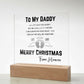 Merry Christmas From Heaven Miscarriage Gift for Dad Baby Memorial Plaque Infant Loss Keepsake