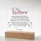 To My Mother Gift from Daughter, Mother Friend Gift, Christmas Gift Mom Birthday Unique Mom Gift