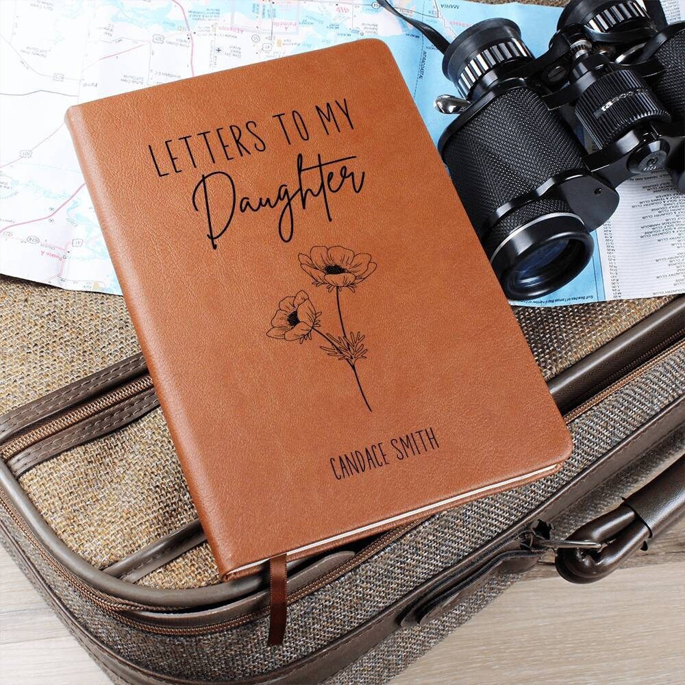 Letters To My Daughter Personalized Leather Journal, Daughter Keepsake Journal, Legacy Gift for Daughter, Mother Daughter Letters